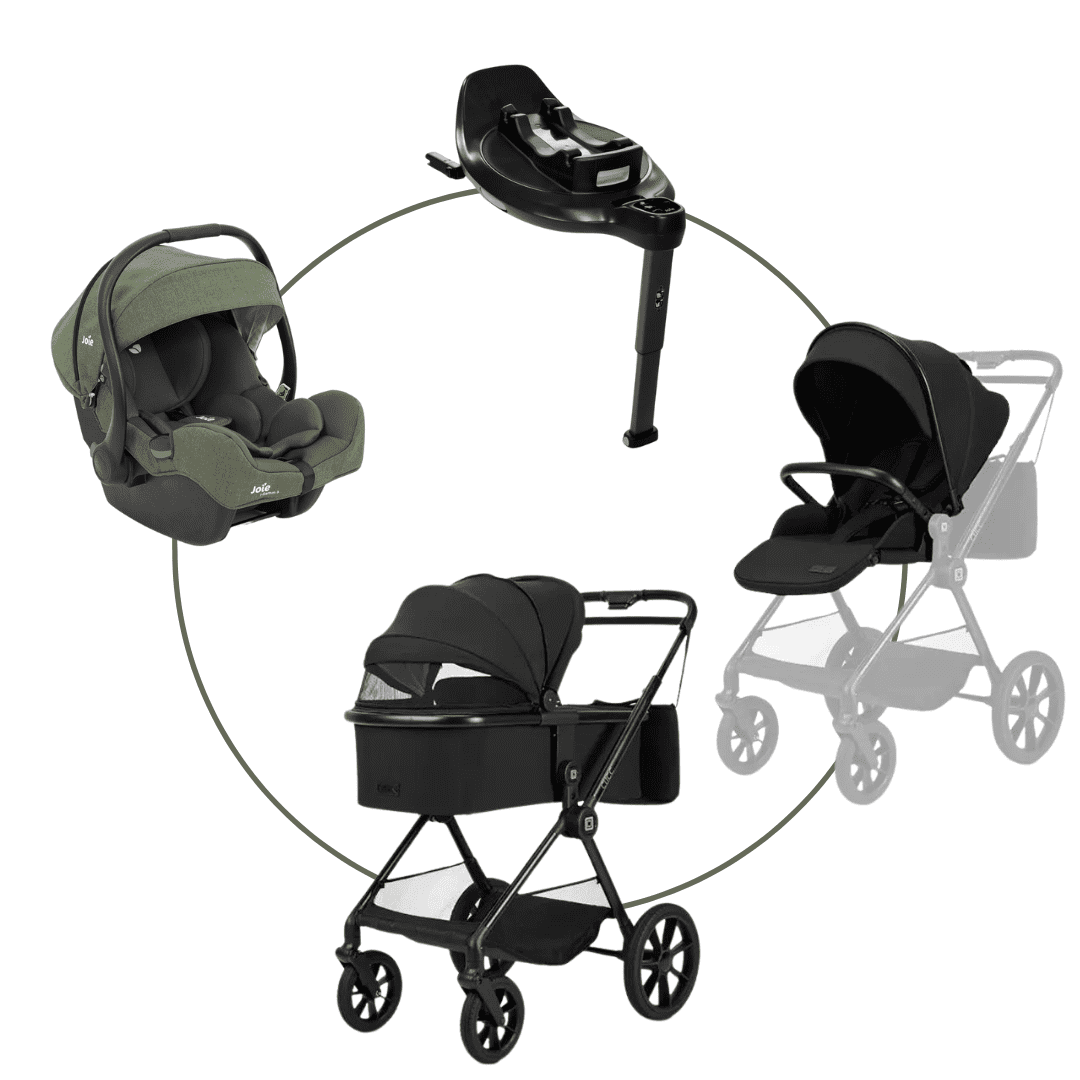 Moon CLICC Kombikinderwagen black inkl. Joie i-Base Encore mit i-Gemm 3 - Moon CLICC Kombikinderwagen black inkl. Joie i-Base Encore mit i-Gemm 3 bei babybrands.de kaufen ✓ sicher, einfach & bequem online bestellen ✓